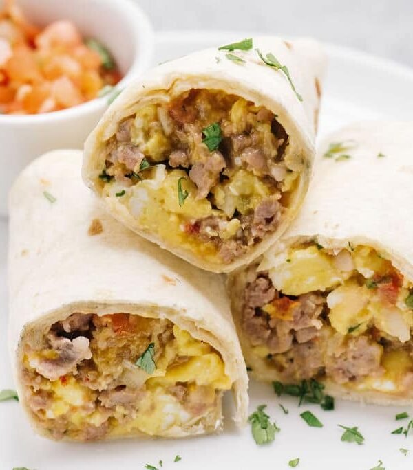 premade camping breakfast burritos