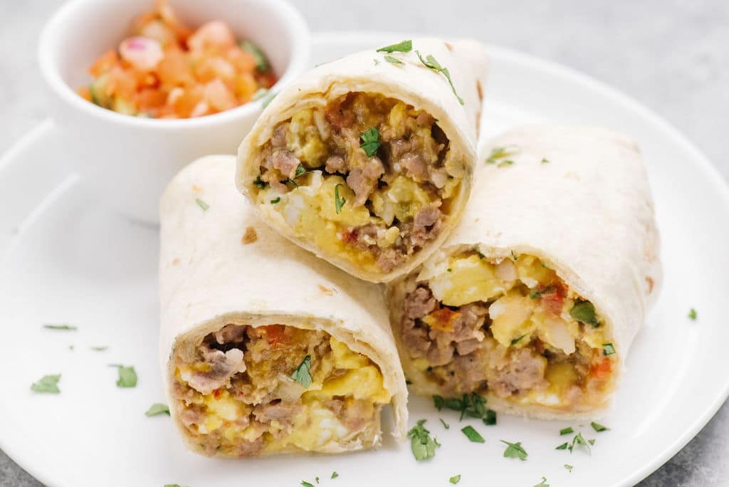 premade camping breakfast burritos